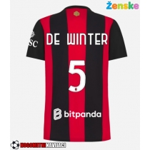 Ženske Nogometnih dresov AC Milan Koni De Winter #5 Domači 2026-27 Kratki rokavi